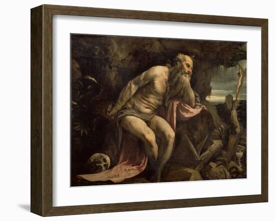 St. Jerome, Early 1560S-Jacopo Bassano-Framed Giclee Print