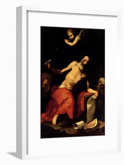 St. Jerome Hears the Last Trumpet, 1626-Jusepe de Ribera-Framed Giclee Print