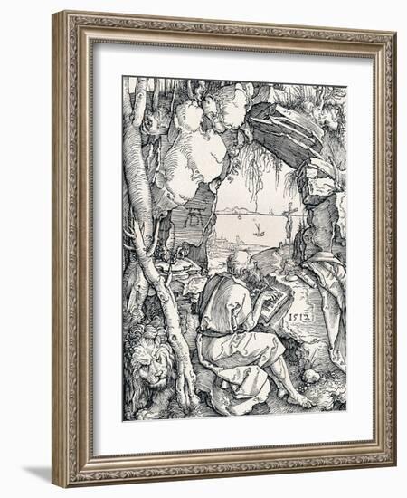 St Jerome in a Cave, 1512-Albrecht Dürer-Framed Giclee Print