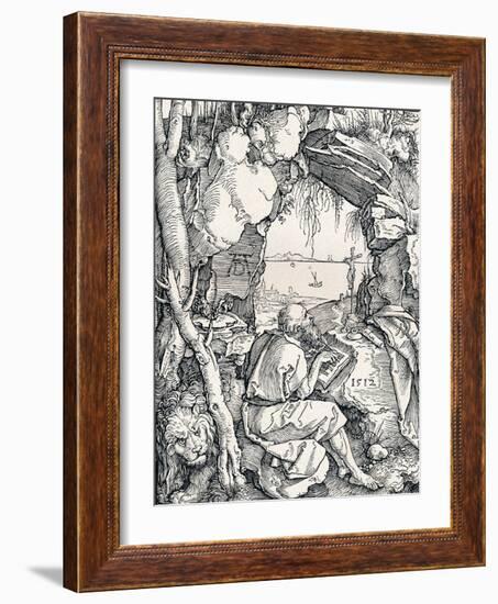 St Jerome in a Cave, 1512-Albrecht Dürer-Framed Giclee Print