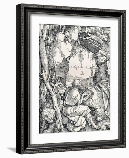 St Jerome in a Cave, 1512-Albrecht Dürer-Framed Giclee Print