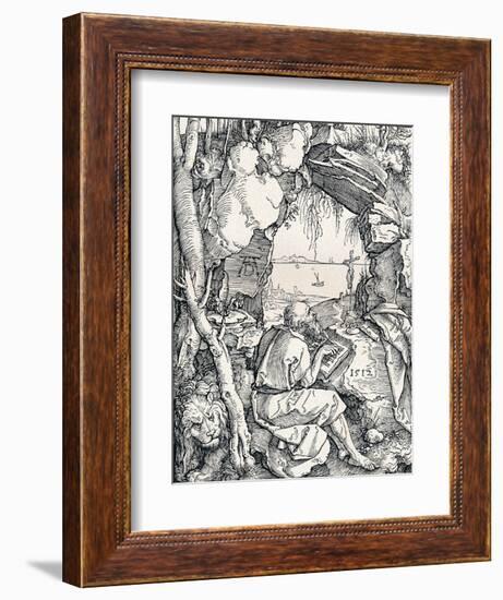 St Jerome in a Cave, 1512-Albrecht Dürer-Framed Giclee Print