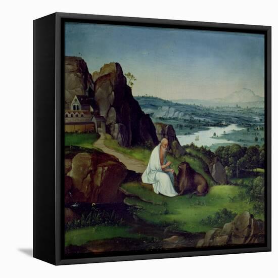 St. Jerome in a Landscape-Joachim Patenir-Framed Premier Image Canvas