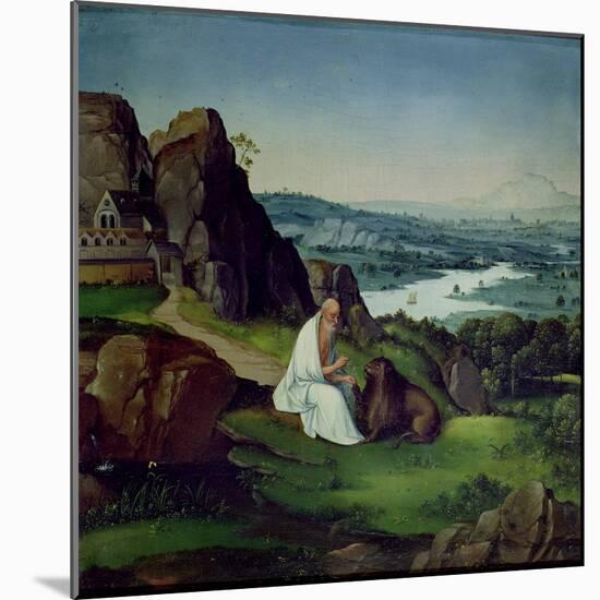 St. Jerome in a Landscape-Joachim Patenir-Mounted Giclee Print