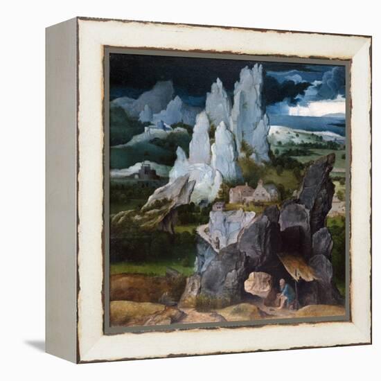 St. Jerome in a Rocky Landscape, c.1515-Joachim Patenier or Patinir-Framed Premier Image Canvas