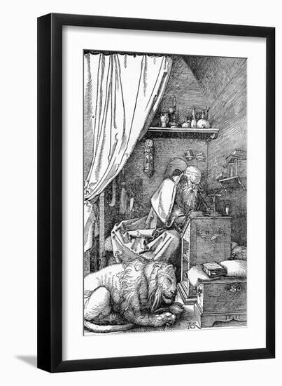 'St. Jerome in His Cell', 1511, (1906)-Albrecht Durer-Framed Giclee Print