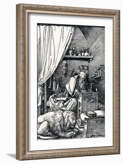 St Jerome in His Cell, 1511-Albrecht Dürer-Framed Giclee Print