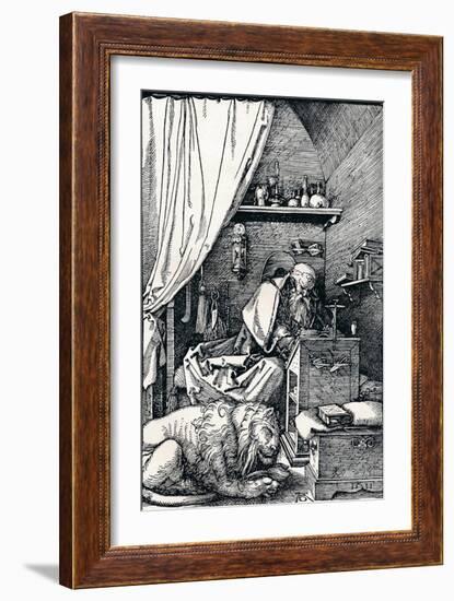 St Jerome in His Cell, 1511-Albrecht Dürer-Framed Giclee Print