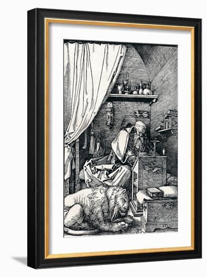 St Jerome in His Cell, 1511-Albrecht Dürer-Framed Giclee Print