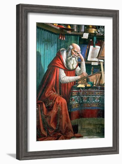 St. Jerome in His Study, 1480 (Detail)-Domenico Ghirlandaio-Framed Giclee Print