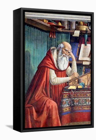 St. Jerome in His Study, 1480-Domenico Ghirlandaio-Framed Premier Image Canvas