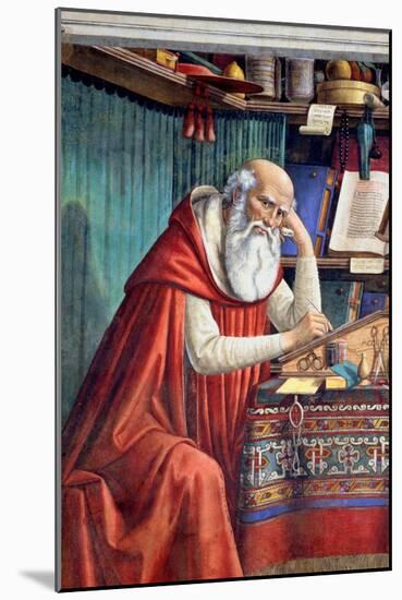 St. Jerome in His Study, 1480-Domenico Ghirlandaio-Mounted Giclee Print