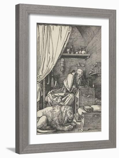 St. Jerome in His Study, 1511-Albrecht Durer-Framed Art Print