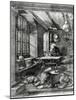 St. Jerome in His Study, 1514 (Engraving)-Albrecht Dürer-Mounted Giclee Print