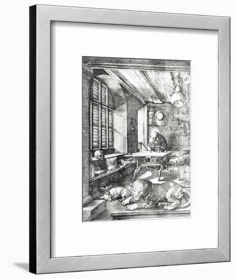 St. Jerome in His Study, 1514-Albrecht Dürer-Framed Premium Giclee Print