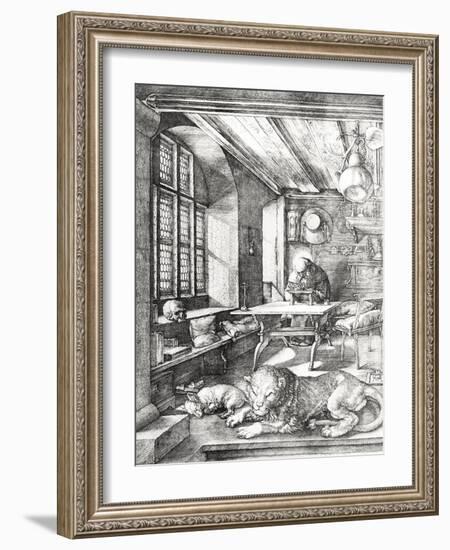 St. Jerome in His Study, 1514-Albrecht Dürer-Framed Giclee Print