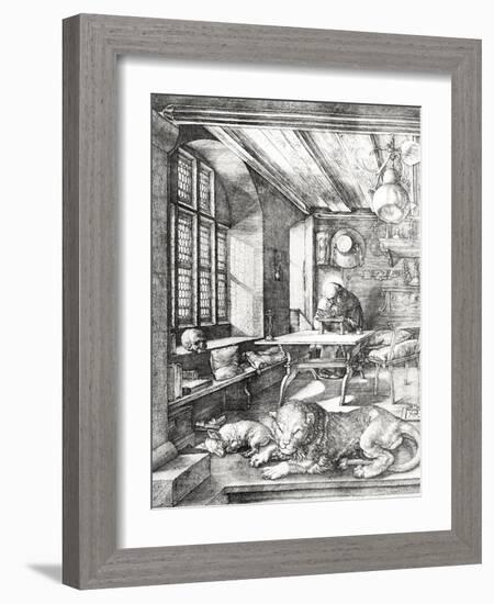 St. Jerome in His Study, 1514-Albrecht Dürer-Framed Giclee Print