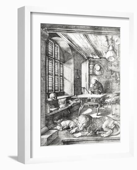 St. Jerome in His Study, 1514-Albrecht Dürer-Framed Giclee Print