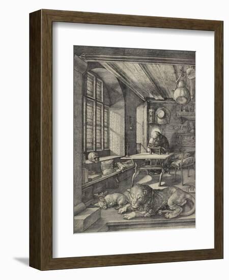 St Jerome in His Study, 1514-Albrecht Dürer-Framed Premium Giclee Print