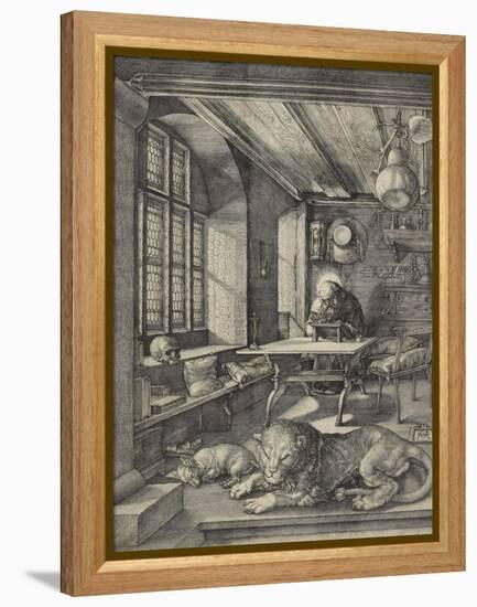 St Jerome in His Study, 1514-Albrecht Dürer-Framed Premier Image Canvas