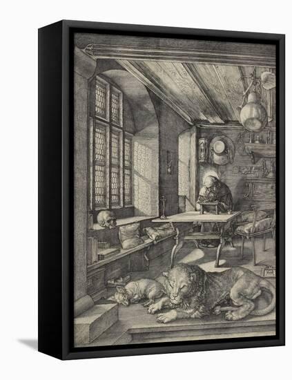 St Jerome in His Study, 1514-Albrecht Dürer-Framed Premier Image Canvas