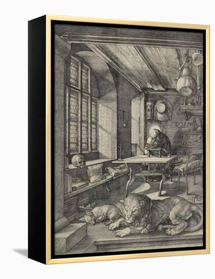 St Jerome in His Study, 1514-Albrecht Dürer-Framed Premier Image Canvas