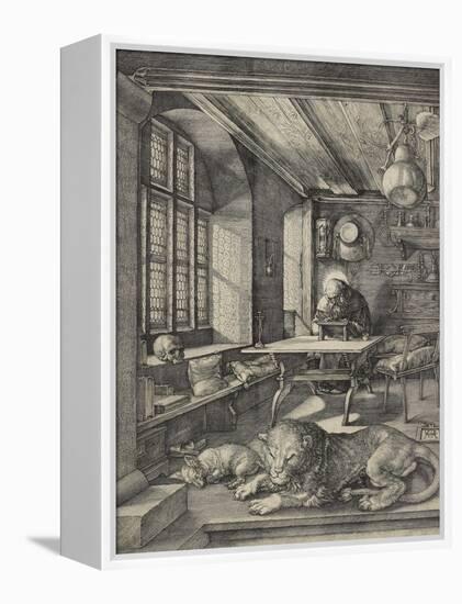 St Jerome in His Study, 1514-Albrecht Dürer-Framed Premier Image Canvas