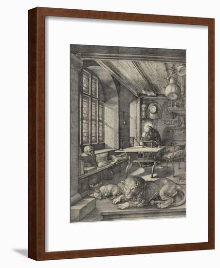 St Jerome in His Study, 1514-Albrecht Dürer-Framed Premium Giclee Print