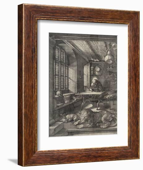 St. Jerome in his Study, 1514-Albrecht Dürer or Duerer-Framed Giclee Print