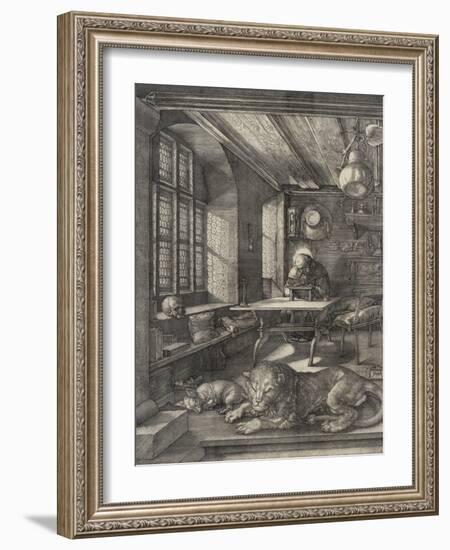 St. Jerome in his Study, 1514-Albrecht Dürer or Duerer-Framed Giclee Print