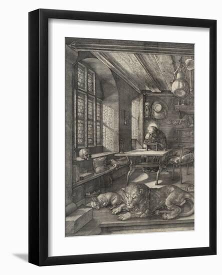 St. Jerome in his Study, 1514-Albrecht Dürer or Duerer-Framed Giclee Print