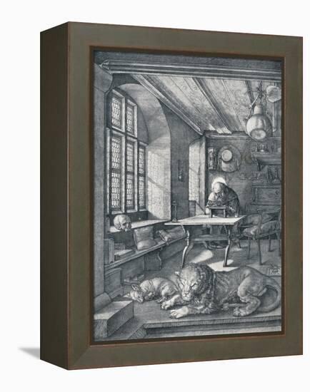 St Jerome in His Study, 1514-Albrecht Dürer-Framed Premier Image Canvas