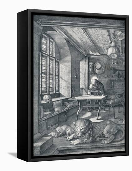 St Jerome in His Study, 1514-Albrecht Dürer-Framed Premier Image Canvas