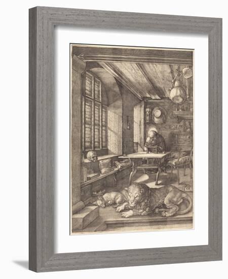 St. Jerome in His Study, 1514-Albrecht Dürer-Framed Giclee Print