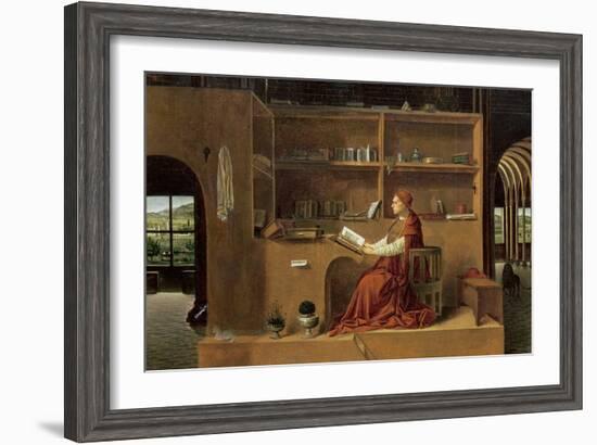 St. Jerome in His Study, c.1475-Antonello da Messina-Framed Giclee Print