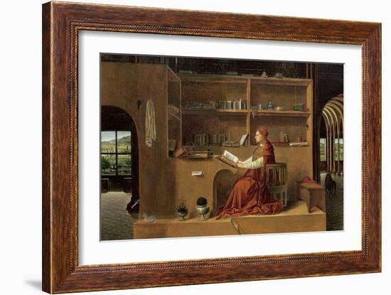 St. Jerome in His Study, c.1475-Antonello da Messina-Framed Giclee Print