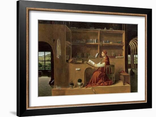 St. Jerome in His Study, c.1475-Antonello da Messina-Framed Giclee Print