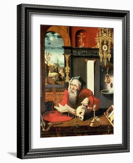 St. Jerome in His Study-Pieter Coecke van Aelst-Framed Giclee Print