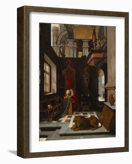 St. Jerome in His Study-Hendrick Steenwijk-Framed Giclee Print