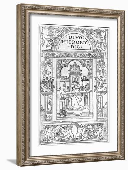 St. Jerome in His Study-Italian School-Framed Giclee Print