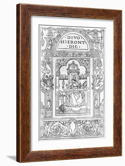 St. Jerome in His Study-Italian School-Framed Giclee Print