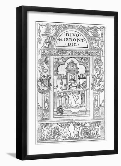 St. Jerome in His Study-Italian School-Framed Giclee Print