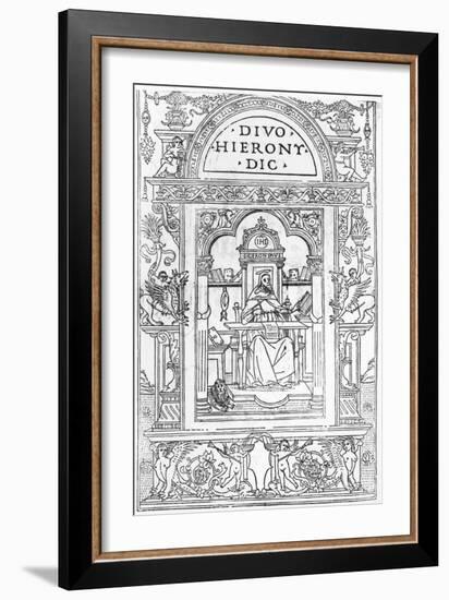 St. Jerome in His Study-Italian School-Framed Giclee Print