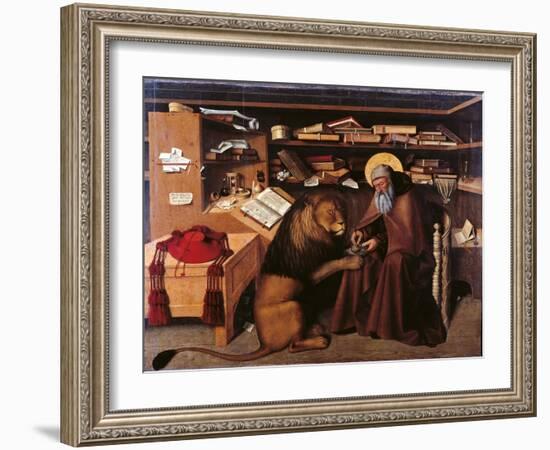 St Jerome in the Studio-Colantonio-Framed Giclee Print