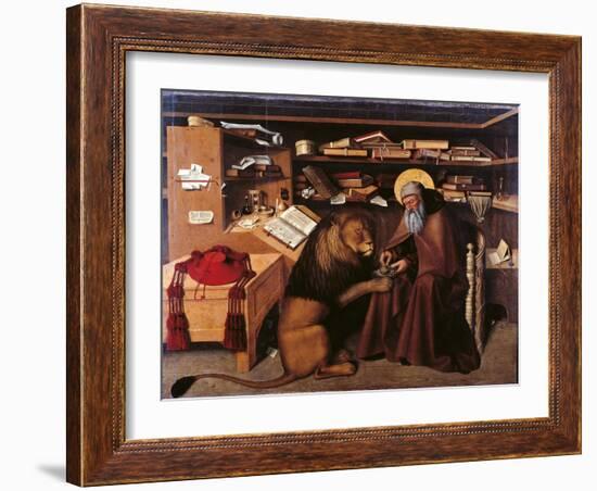 St Jerome in the Studio-Colantonio-Framed Giclee Print