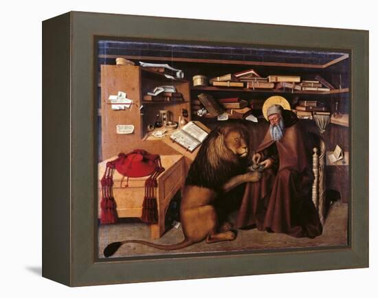 St Jerome in the Studio-Colantonio-Framed Premier Image Canvas