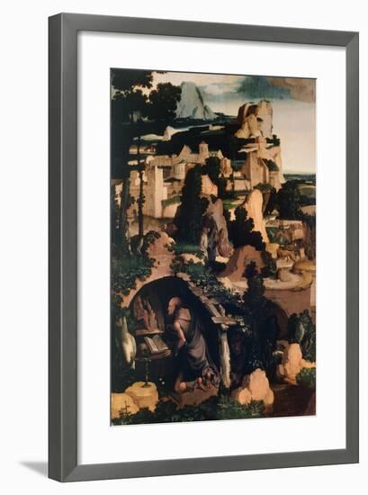 St. Jerome Penitent, Copy, by Albert Bouts-null-Framed Giclee Print