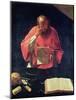 St.Jerome Reading-Georges de La Tour-Mounted Giclee Print