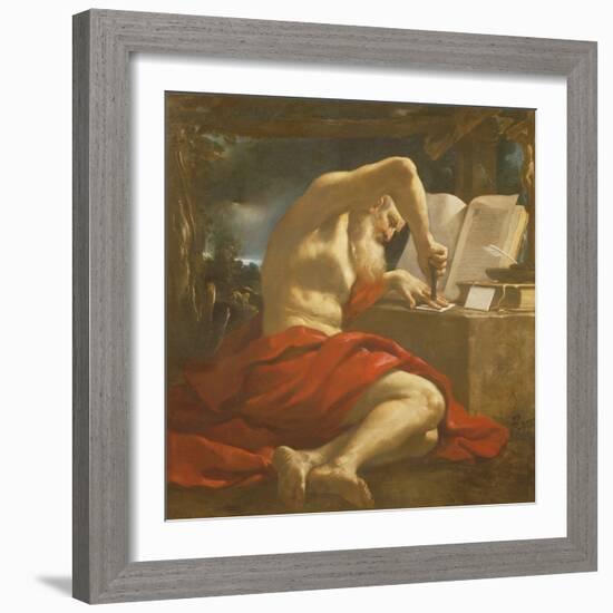 St. Jerome Sealing a Letter-Guercino-Framed Giclee Print