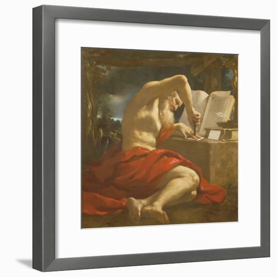 St. Jerome Sealing a Letter-Guercino-Framed Giclee Print